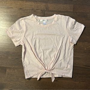 Pink Striped Top